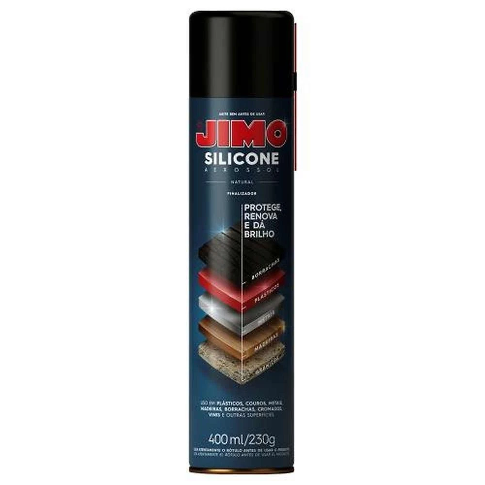 Silicone Aerossol Silicone Aerosol Natural 400ML Limpa Protege Lubrifica Dá Brilho Jimo