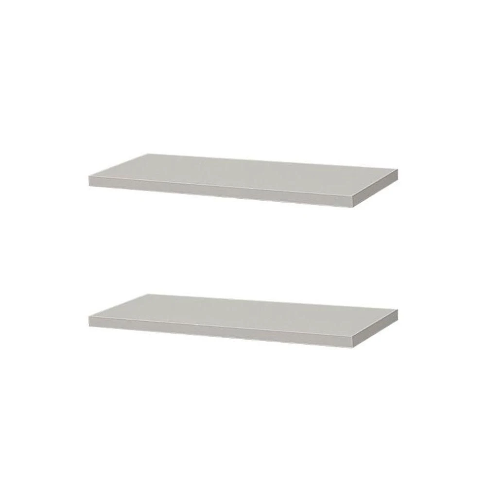 Prateleira Kit 2 40X20CM MDP Suporte Invisível Moderno Sala Branco Mercado das Prateleiras