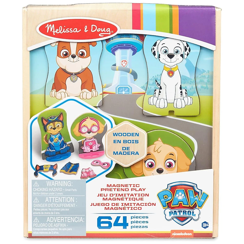 Conjunto de Atividades Magnéticas Patrulha Canina com 64 Peças Brinquedo Interativo para Crianças Acima de 3 Anos, Me...