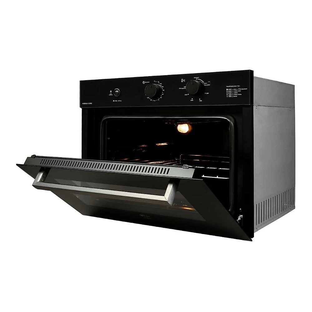 Forno a Gás de Embutir Fischer Infinity 50L com Grill Preto 110V
