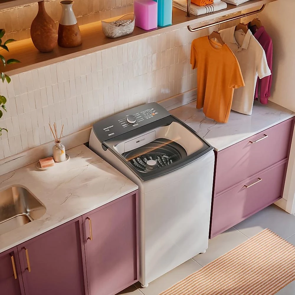 Máquina de Lavar Roupas Brastemp BWJ14AB 14 Kg, Branca - 110V