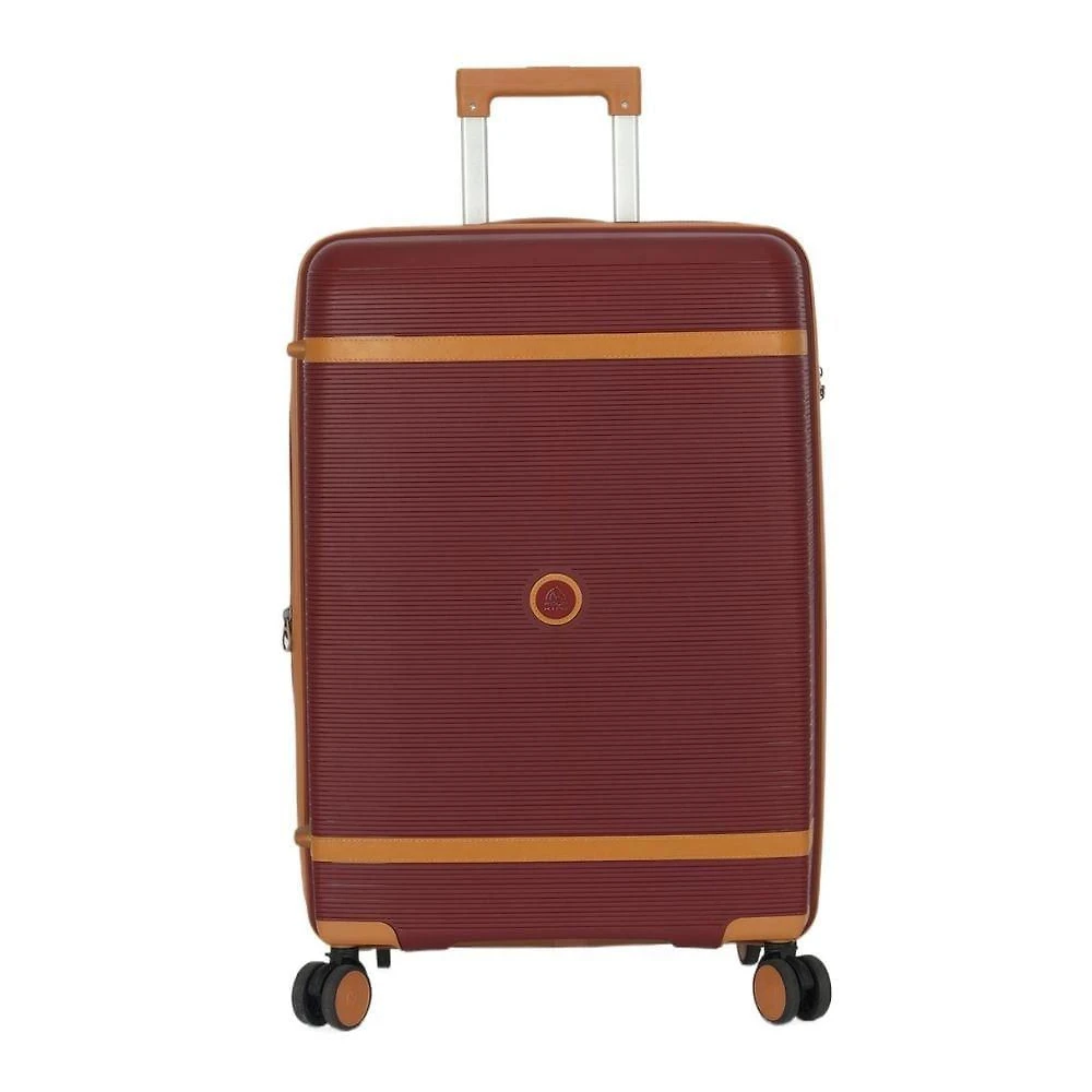 Mala de Bordo 48L Polipropileno Expansiva Zíper Anti Furto Copenhagen Vinho Polo King