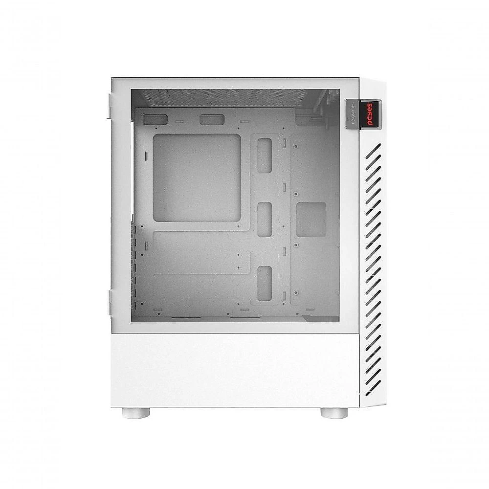 Gabinete Gamer Mid-Tower Bolter White Ghost GBWGPBR Lateral em Vidro Branco Pcyes