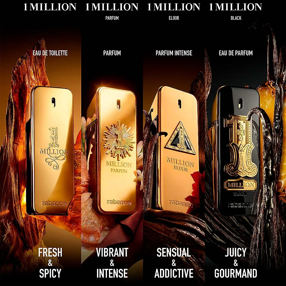 Perfume 1 Million Black Rabanne Masculino Eau de Parfum 100ml