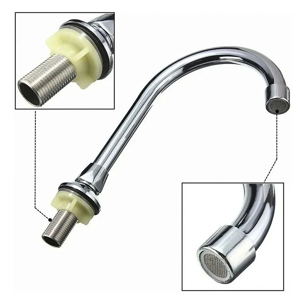 Kit 3 Torneiras com Válvula de Pedal BSL3090 Bica Móvel Cromado Prata AB Mídia