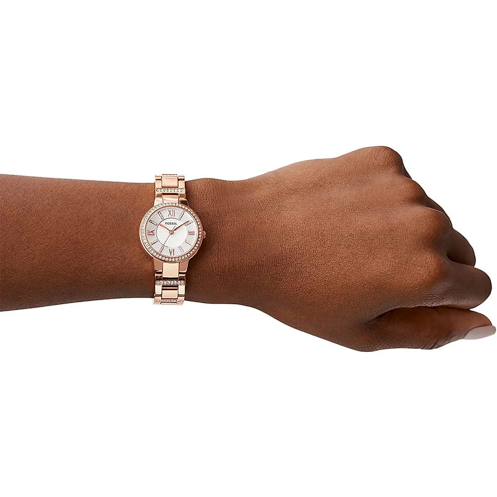 Fossil ES3284 Relógio Masculino Analógico Original Quartzo R osa