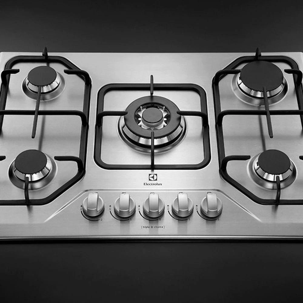 Cooktop Gás 5 Queimadores Gt75x Tripla Chama Inox Electrolux Bivolt