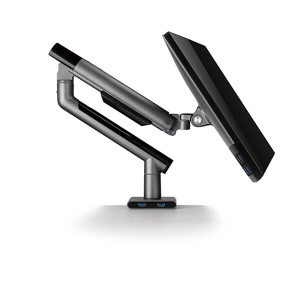Suporte para Monitor Premium Octoo com Pistão a Gás e Ajuste de Altura, até 32", Grafite - 9841