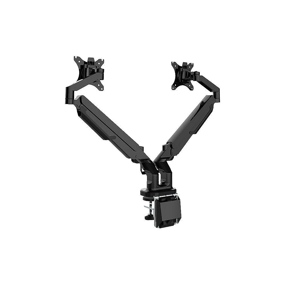 Suporte de Mesa Articulado para 2 Monitores de 17" a 32" FlexiSpot MA8D2, Ajustes com Pistão a Gás, VESA, Preto - MA8D2B