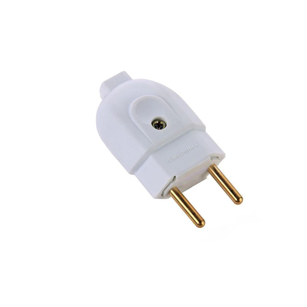 Kit 8 Plugue Macho 2p 20 A 250 V Tramontina Branco