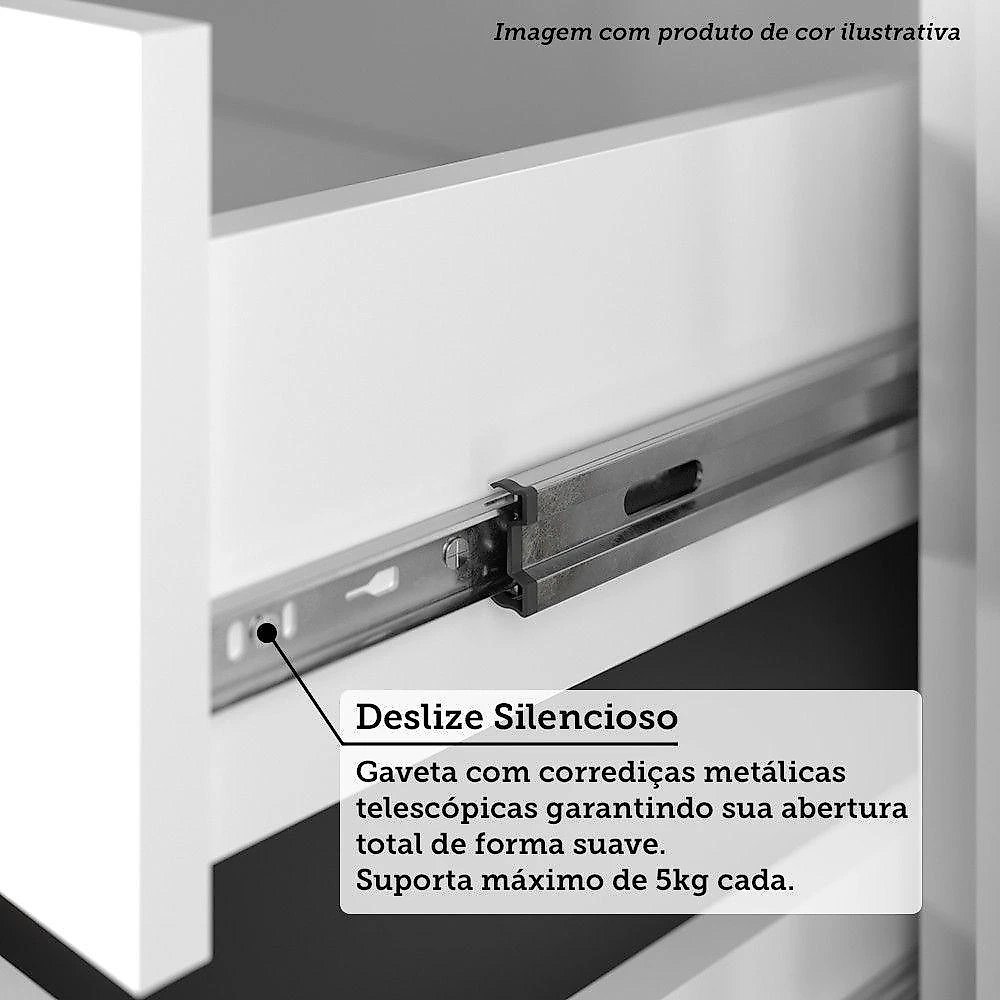 Cozinha Modulada Compacta 4 Peças Com Tampo E Vidro Reflecta Pátina Ff/mocca Laca