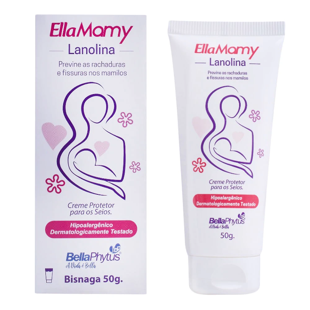 Creme Protetor para Seios Ella Mamy Lanolina 50g