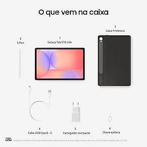 Tablet Samsung Galaxy S10 Lite 10.9" Wi-Fi 128GB + Fone de Ouvido Samsung Buds Core Branco