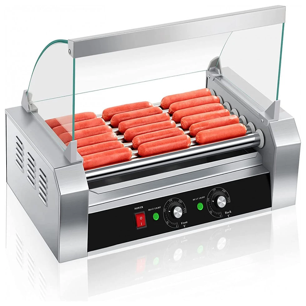 SYBO OT R3 8 Máquina de Salsicha Profissional em Aço Inoxidável até 18 Unidades, 110V 1000W, Prata