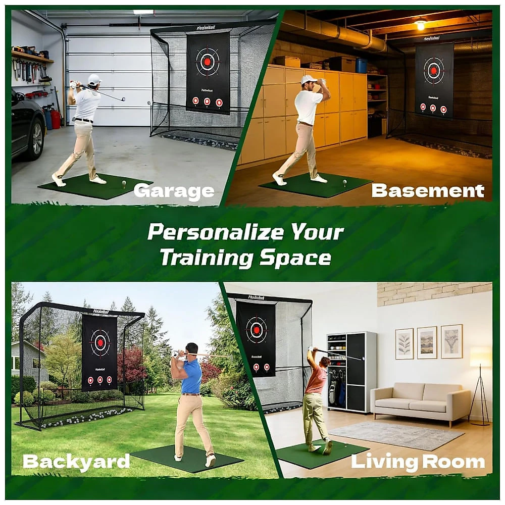 Rede de Treino de Golfe com Alvo para Uso Interno ou Externo - Rede de Golfe Resistente 10x7,5ft com Bolsa de Transporte,Haokelball.