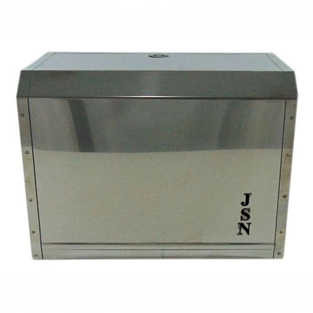 Porta Papel Toalha M1i em Aço Inox com Abertura Frontal e Fixação na Parede Inox Higipack