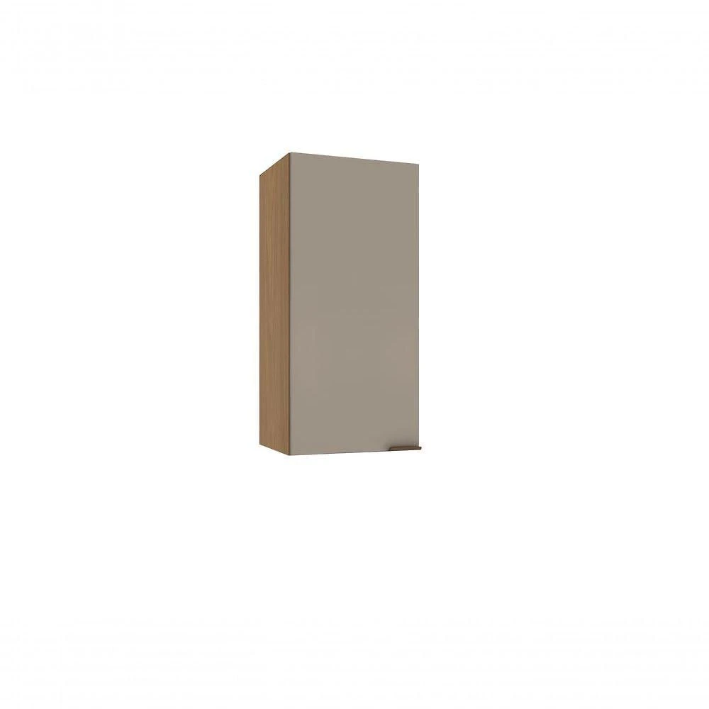 Armário Aéreo de Cozinha Vitra 40CM 1 Porta MDF Mocca Luciane Móveis