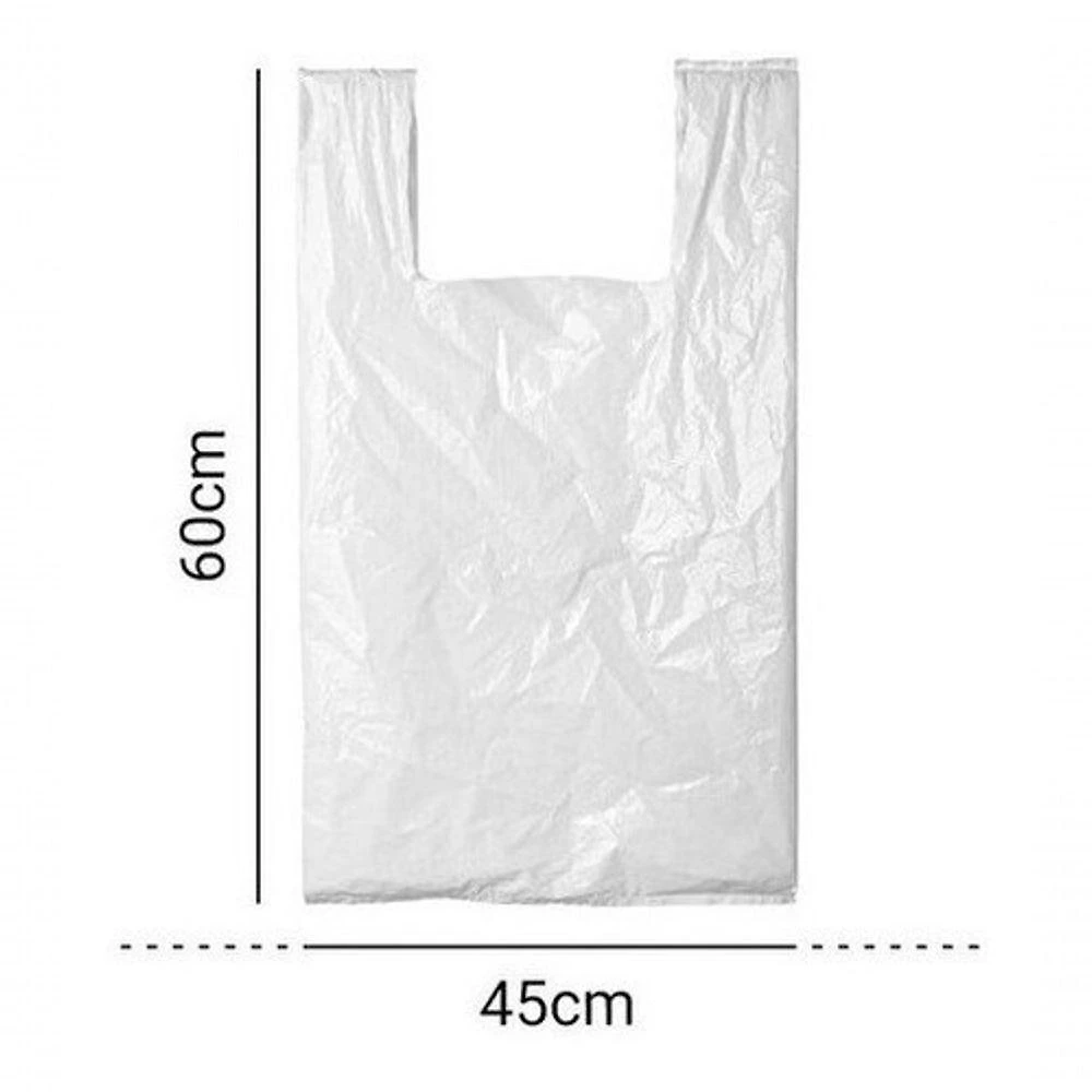 Sacola Plástica 45x60 Pacote 5KG em Polietileno 100% Reciclado Extremamente Resistente Branca