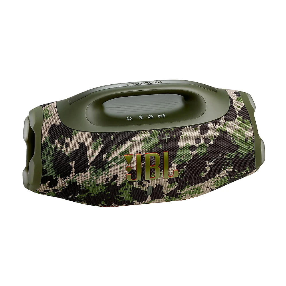 Caixa de Som Bluetooth JBL Boombox 4 Camuflada Até 34h de Reprodução, IP68 À prova d’Água e Resistente a Poeira, 210W Bivolt