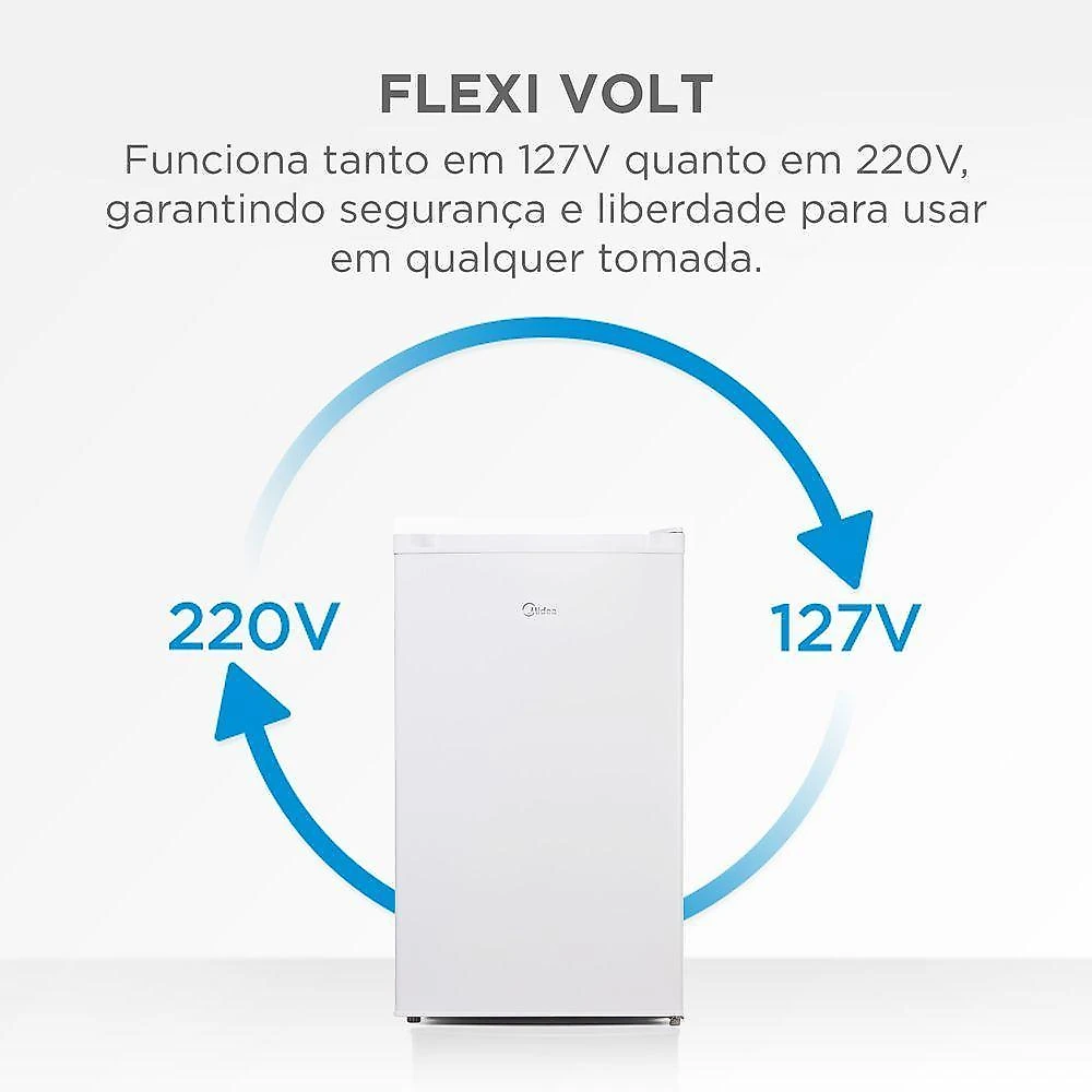 Frigobar midea inverter 124l bivolt branco (mdrd181fgd013)