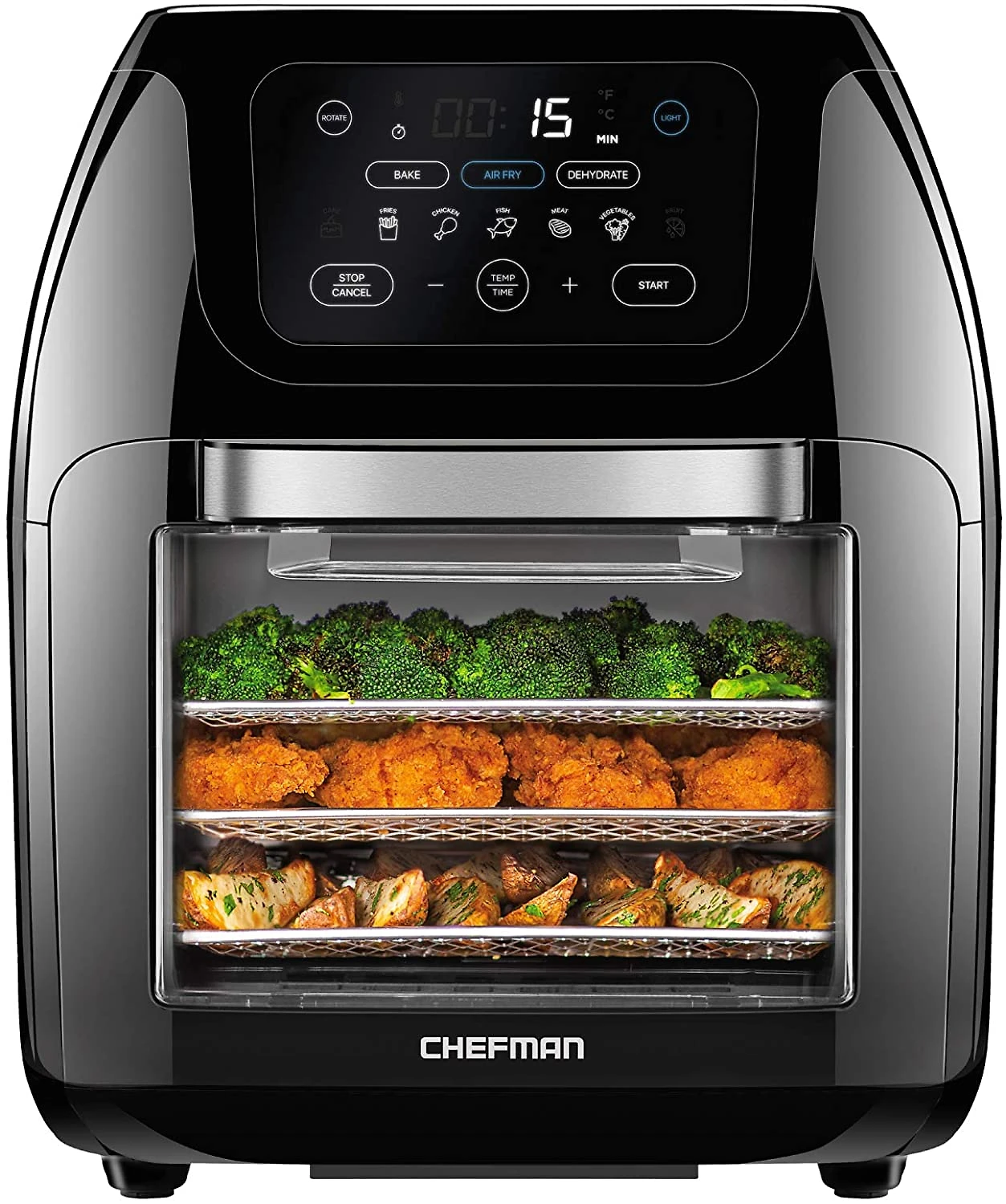 Chefman Fritadeira Elétrica Air Fryer 10L Multifuncional 17