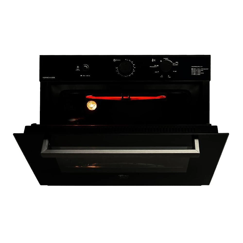 Forno a Gás de Embutir Fischer Infinity 50L com Grill Preto 220V
