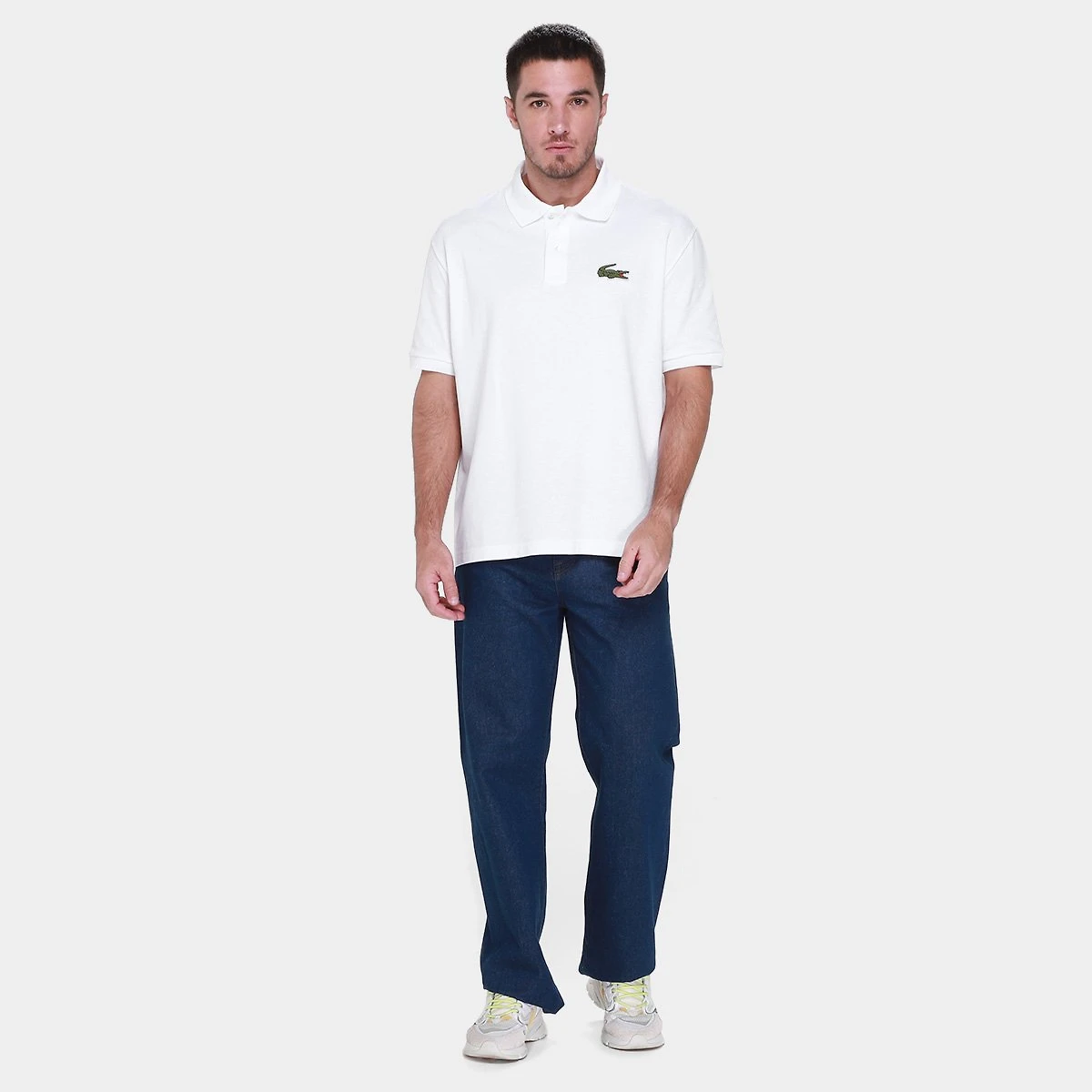 Miniatura Camisa Polo Lacoste Branco - G
