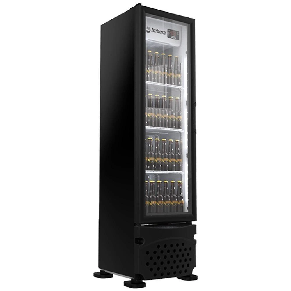 Cervejeira Imbera 244 Litros Porta De Vidro Preto CCV144 220V