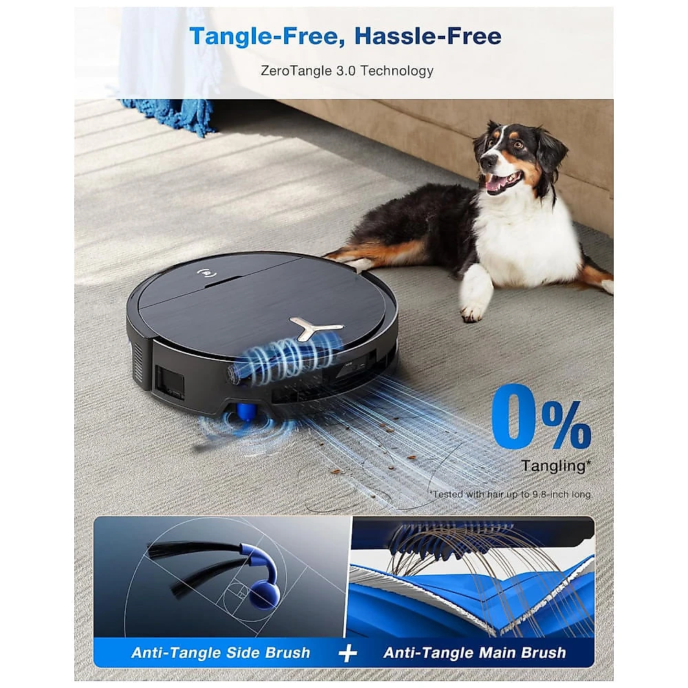 Robô Aspirador ECOVACS DEEBOT X9 PRO OMNI Preto 16.600Pa com Mop Autolimpante e Estação Base
