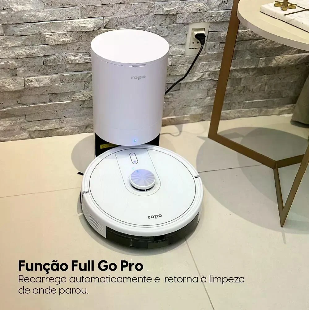 Robô Aspirador Ropo Glass 5 Pro Branco 127V