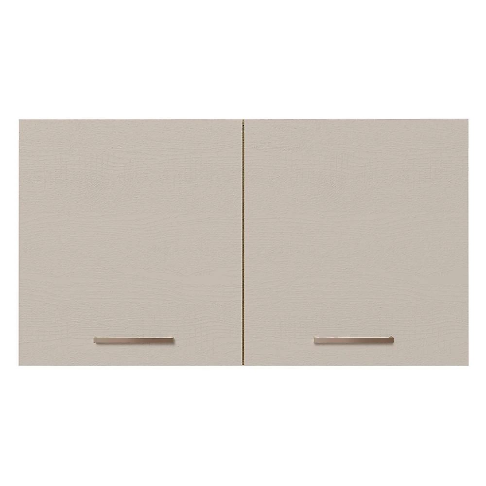 Armário Aéreo Multiuso 120cm 2 Portas Rustic/Crema Agata Madesa Rustic/Crema