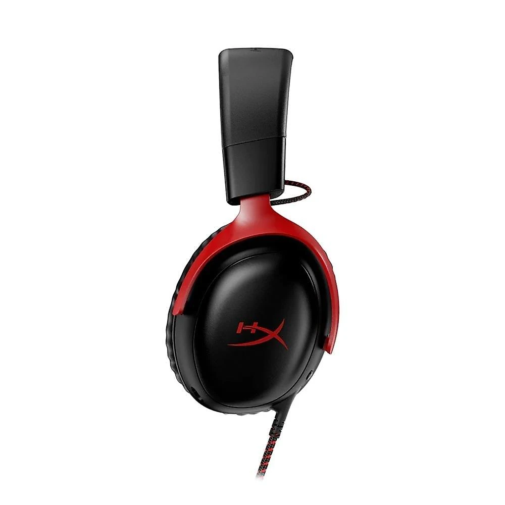 Headset Gamer HyperX Cloud III, DTS, Drivers 53mm, USB, PC, PS5, PS4, XBOX Series X/S, Xbox One, Nintendo Switch, Mobile, Preto e Vermelho - 727A9AA