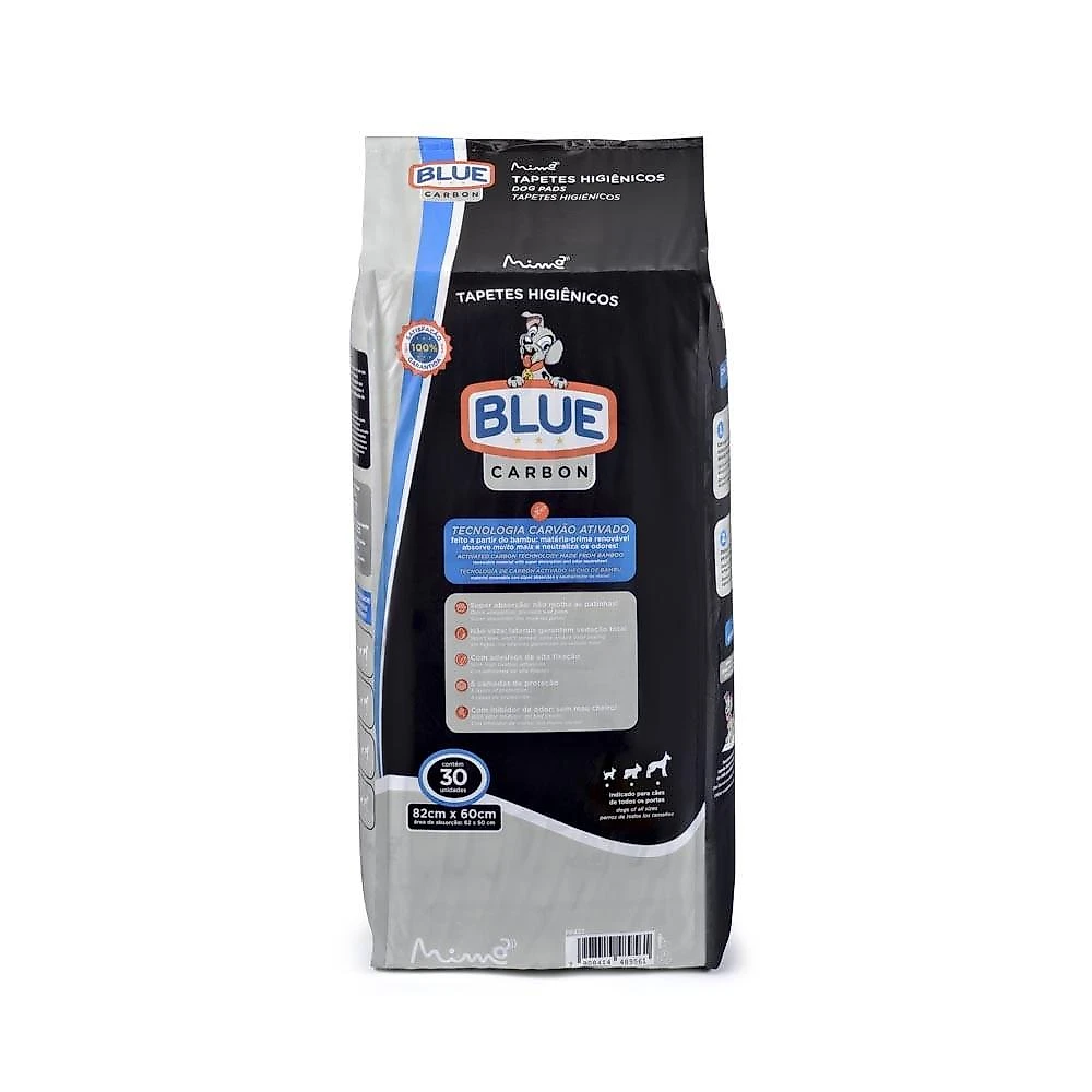 Tapete higiênico blue carbon 30 unidades - pp422 branco