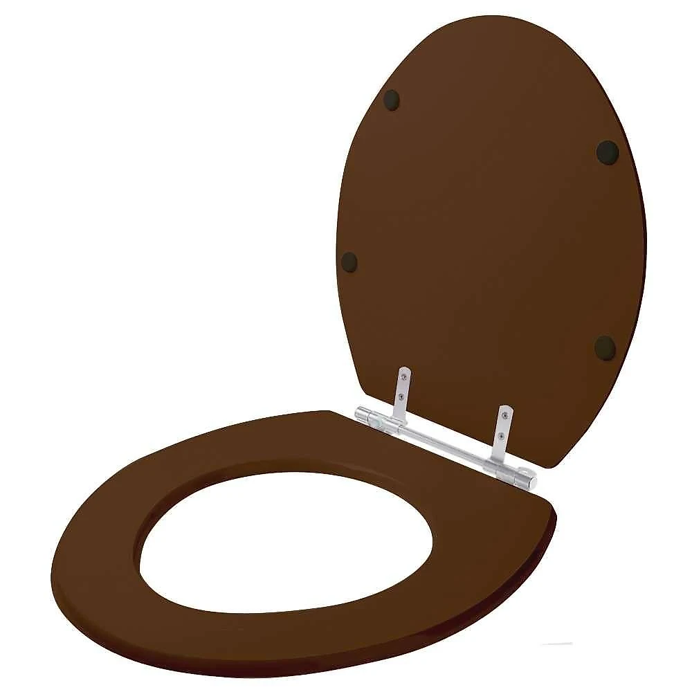 Assento Sanitário Evolution Oval MDF Alumínio Anodizado Ocre Pontto Lavabo webcontinental-7899983654194