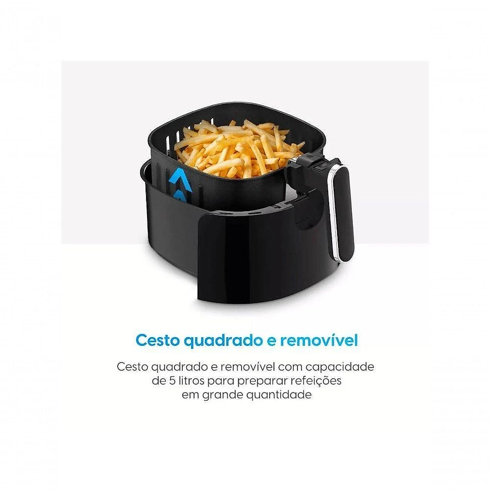 Fritadeira Elétrica Air Fryer Space 5 AFC50 5L 1700W com Timer e Desligamento Automático 220V