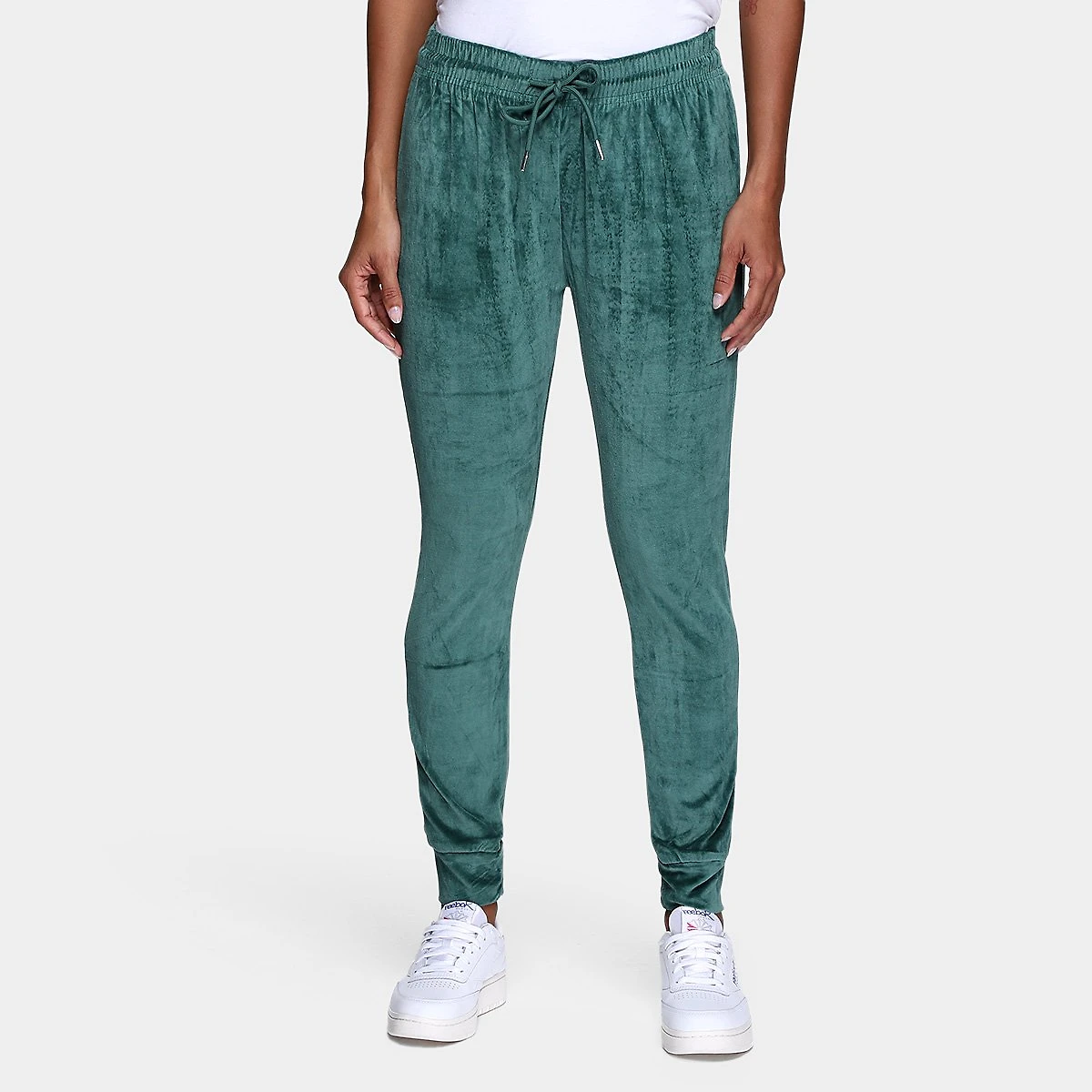 Miniatura Calça Facinelli Plush Punho Feminina Verde - G