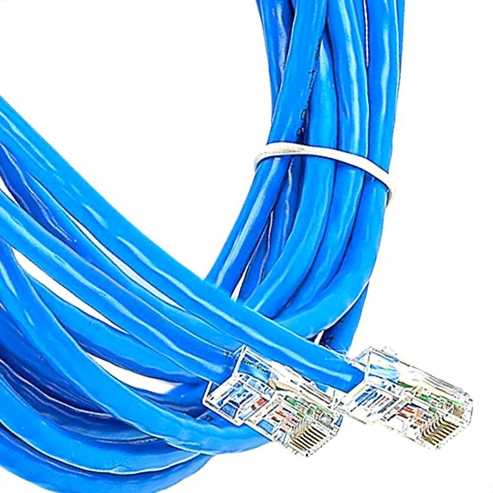 Cabo De Rede Cat5e Montado Azul - 60 Metros