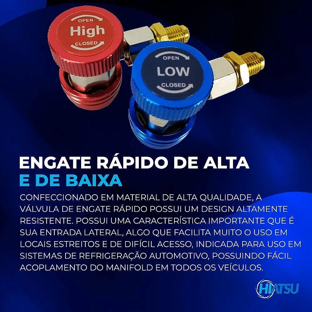 Manifold Analógico Gás R32, R134, R404, R410 – Hiatsu Produto Premium Exclusivo único