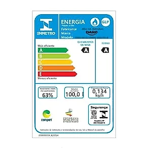 Fogão 5 Bocas Dako Supreme Glass com Mesa de Vidro e Acendimento Automático Preto - Bivolt