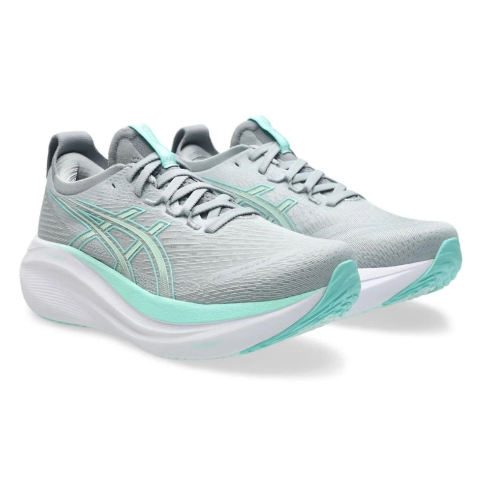 Miniatura Tênis Asics Gel-Nimbus 27 Feminino CINZA/VERDE CLARO - 34