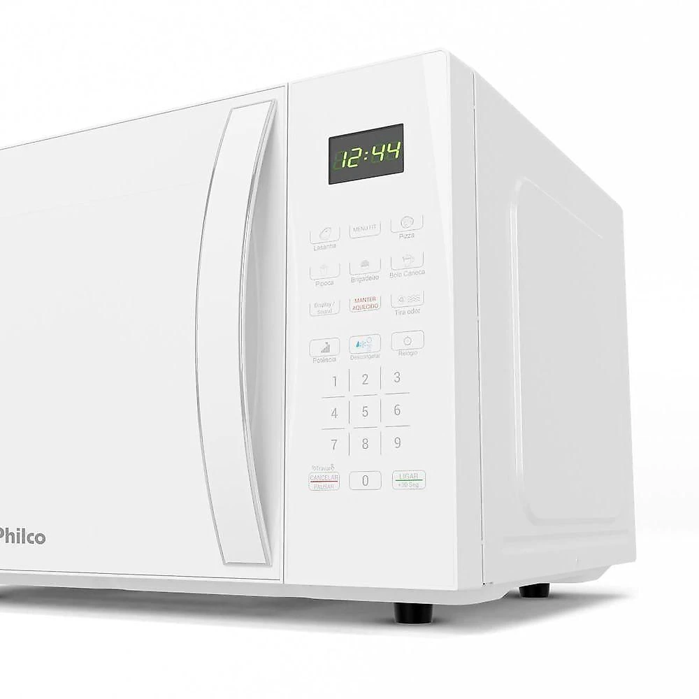 Micro-ondas Philco 28L Branco Pintura Limpa Fácil PMO30B 220V