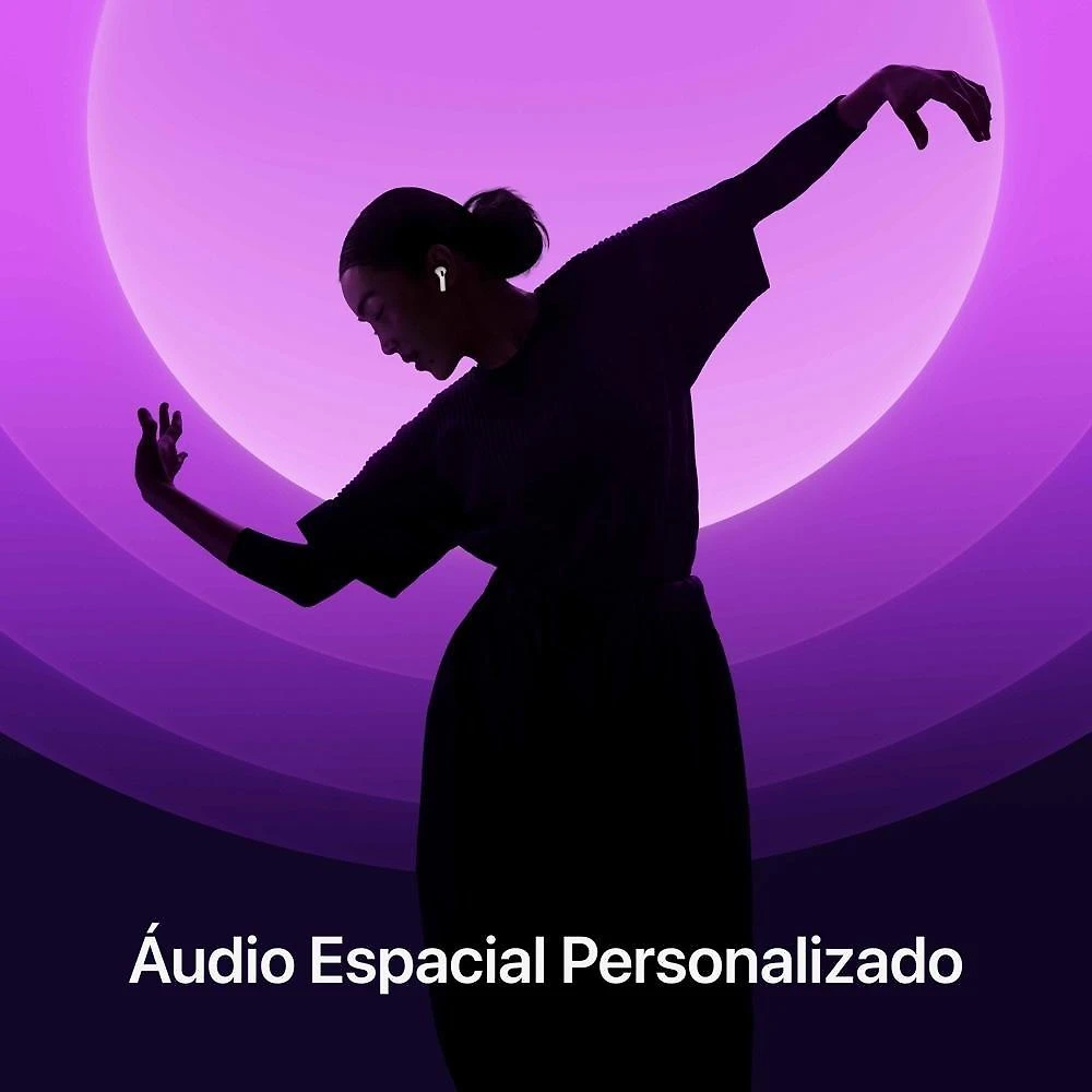 AirPods 4 Apple com Cancelamento Ativo de Ruído, Estojo de Recarga USB-C, Branco - MXP93BZ/A