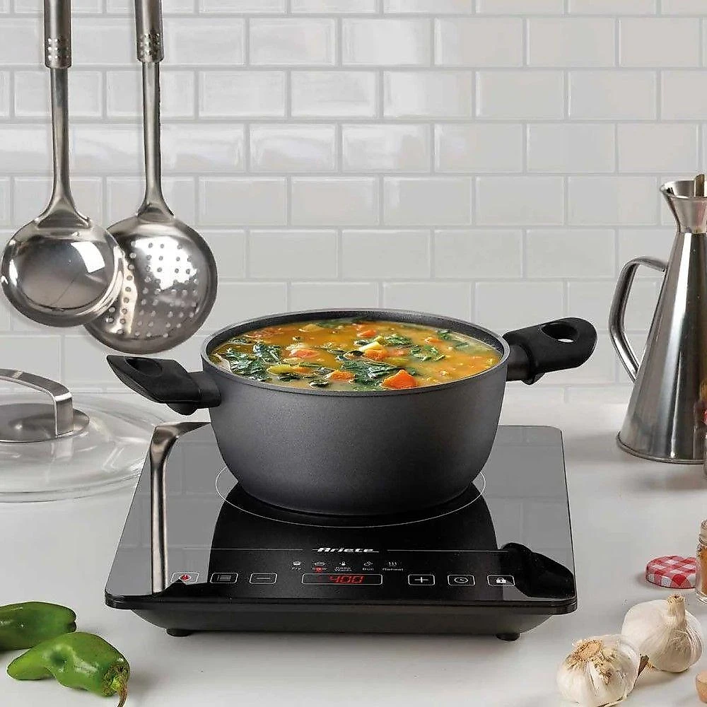 Cooktop Indução Portátil 1 Boca Touch 1200W Preto Ariete 220V