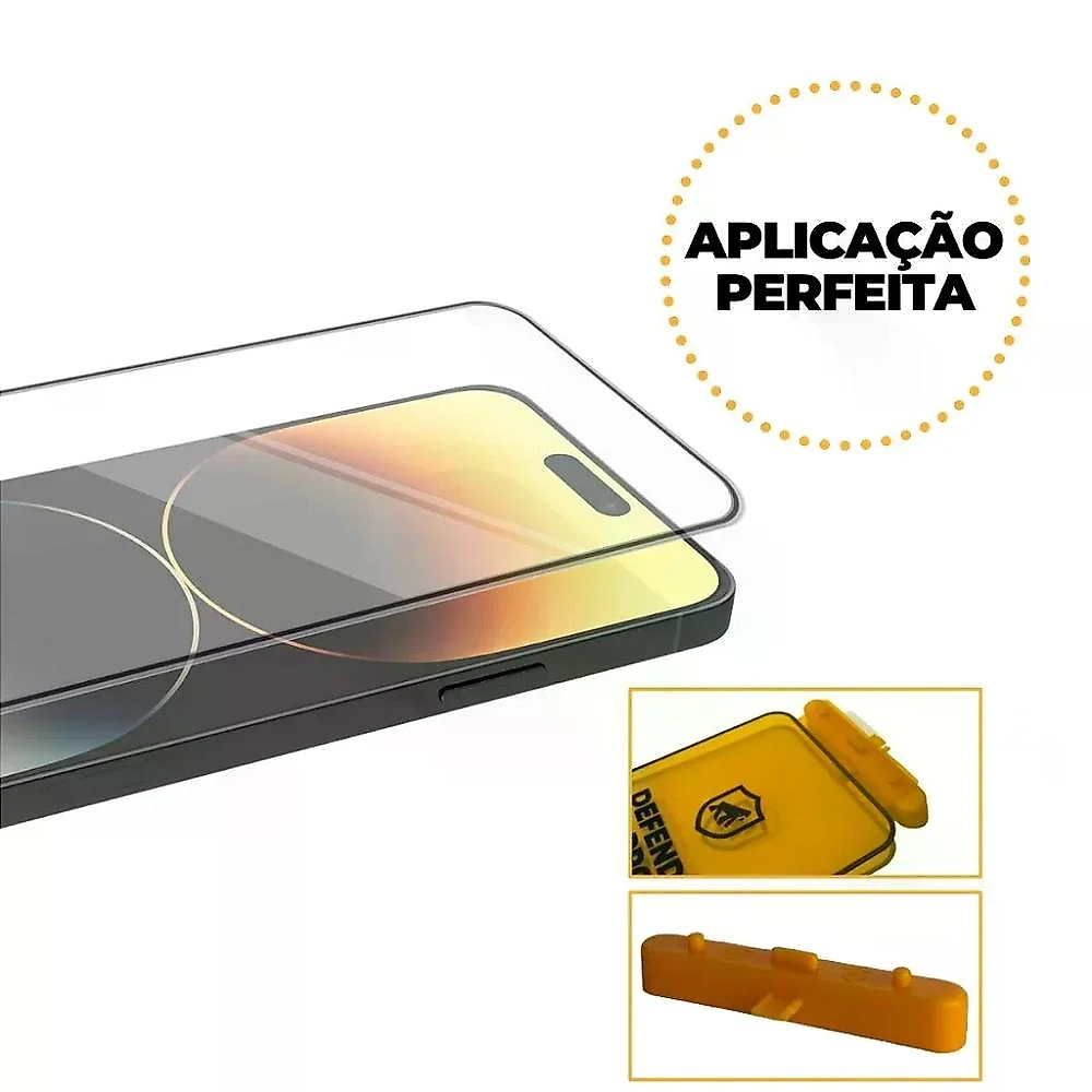 Kit Capa Symetric Preta e Película Defender Pro Privacidade para iPhone 15 Pro - Gshield