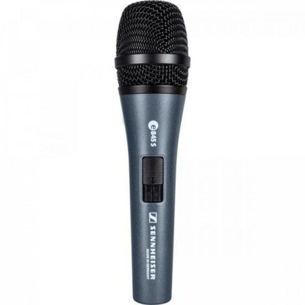 Microfone Dinâmico E845-s Super Cardióide Redução de Microfonia Preto Sennheiser