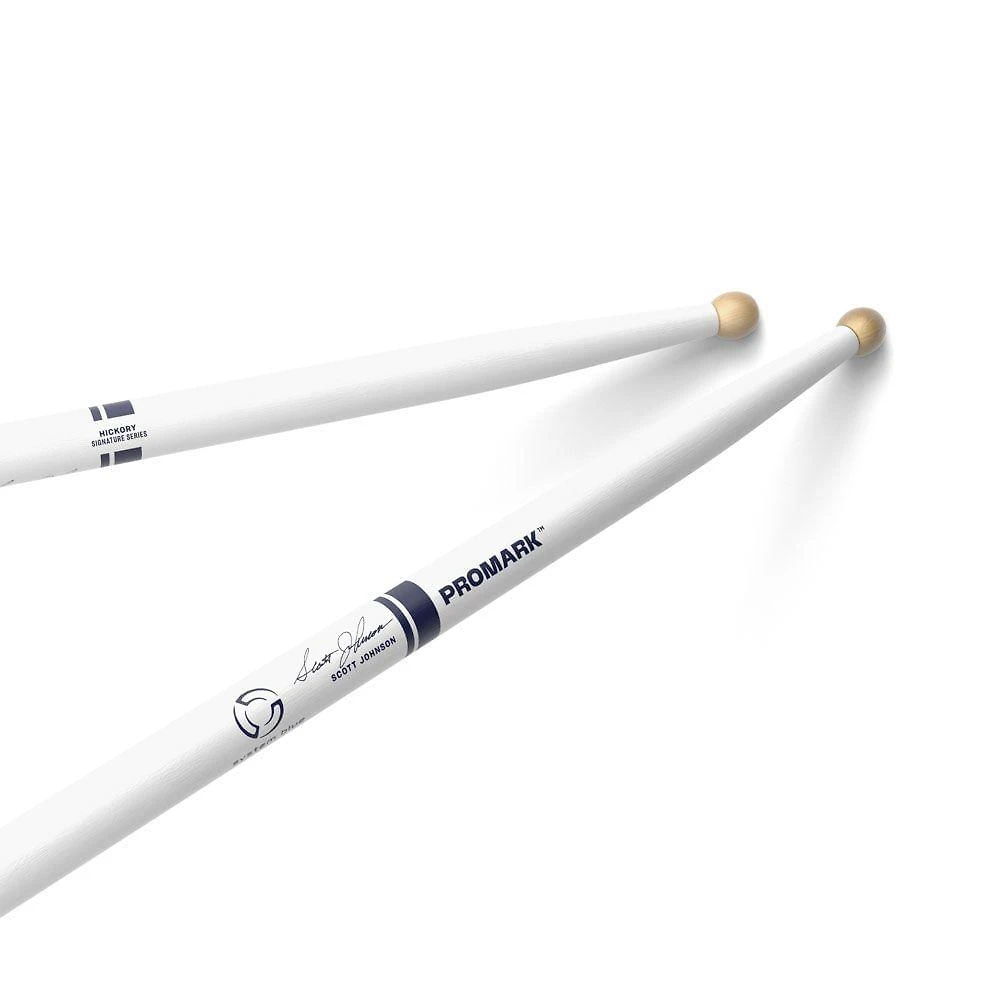 Baqueta Caixa Marcial TXDC17W-WHITE Hickory Ponta Arredondada Branco Promark