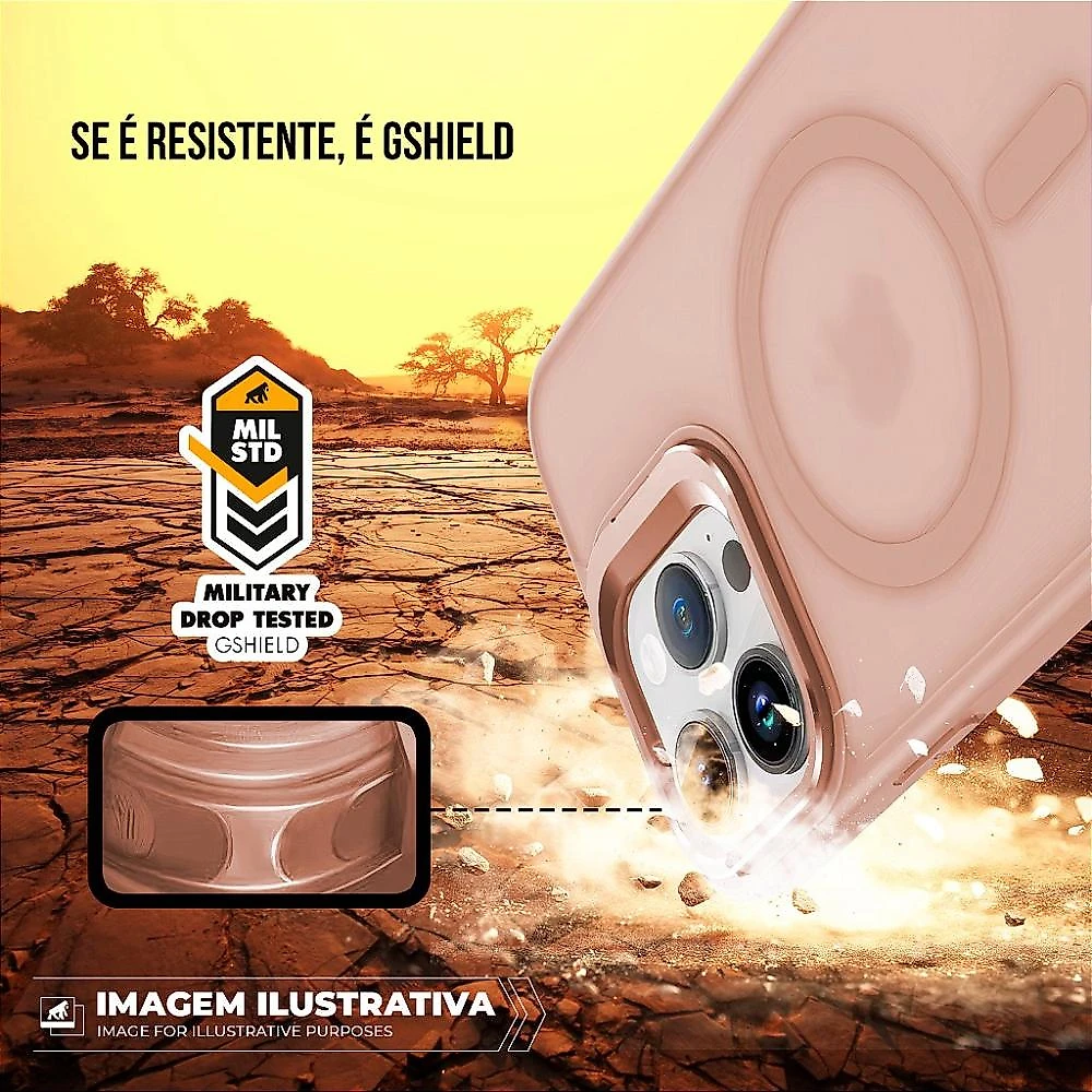 Capa para iPhone 16 Pro Max - MagSafe Titanium Desert - Gshield