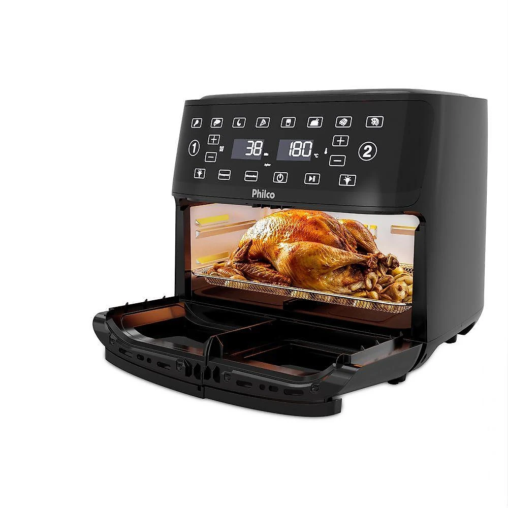 Air Fryer Philco 14L 4 Em 1 Painel Digital PAF14A 110V