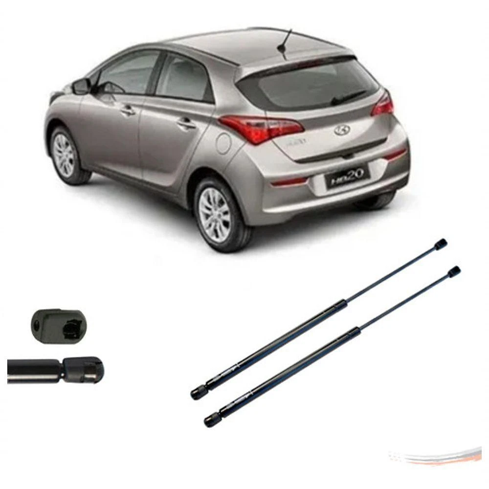 Amortecedor de Tampa do porta-malas Par HB20 Hatch Após 12 [F103] Compatível com Hyundai HB20