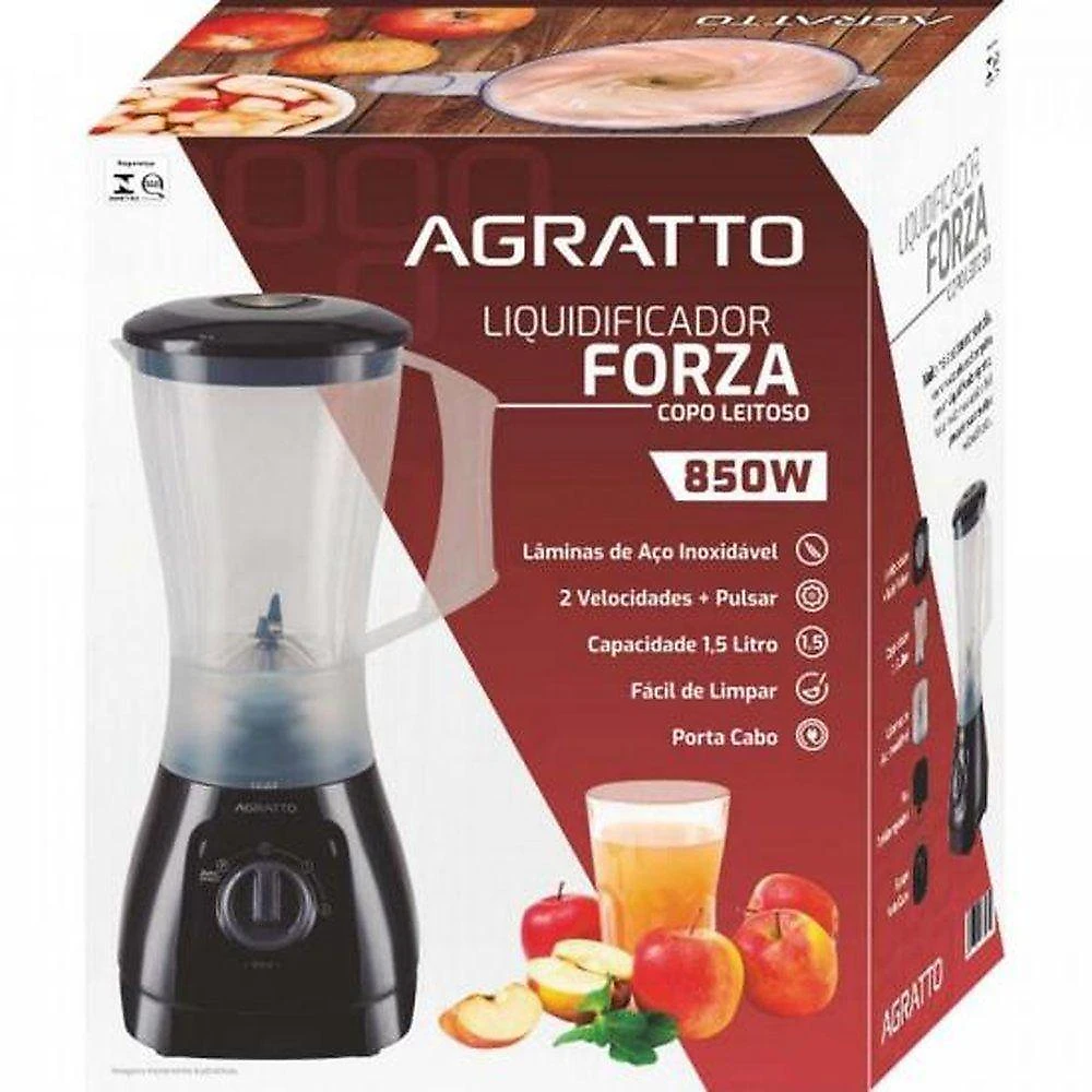 Liquidificador Agratto Lqlf-01 Leitoso 850w Cristal 127v